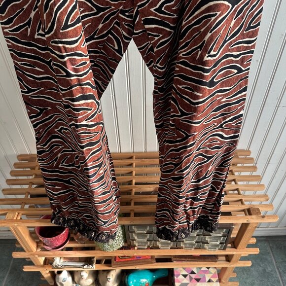 Classic Concepts Womens 2XL Zebra Print Elastic Waist Pants 100% Viscose - Picture 7 of 8